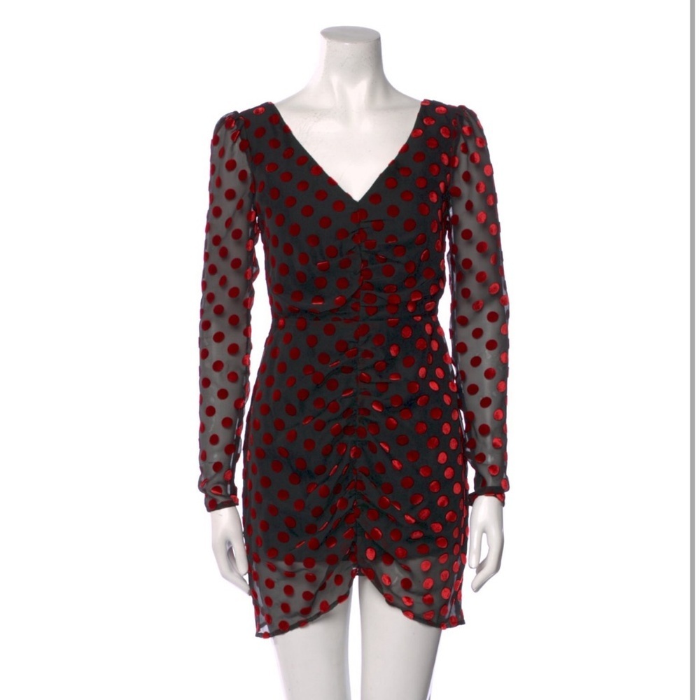 NEW SAU LEE Polka Dot Mini Dress Size 2 NWT minor flaws
